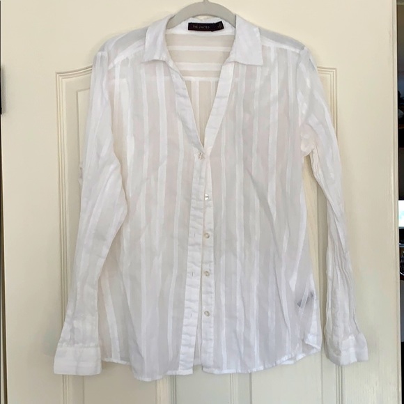 The Limited Tops - The Limited ◇ White tapered blouse